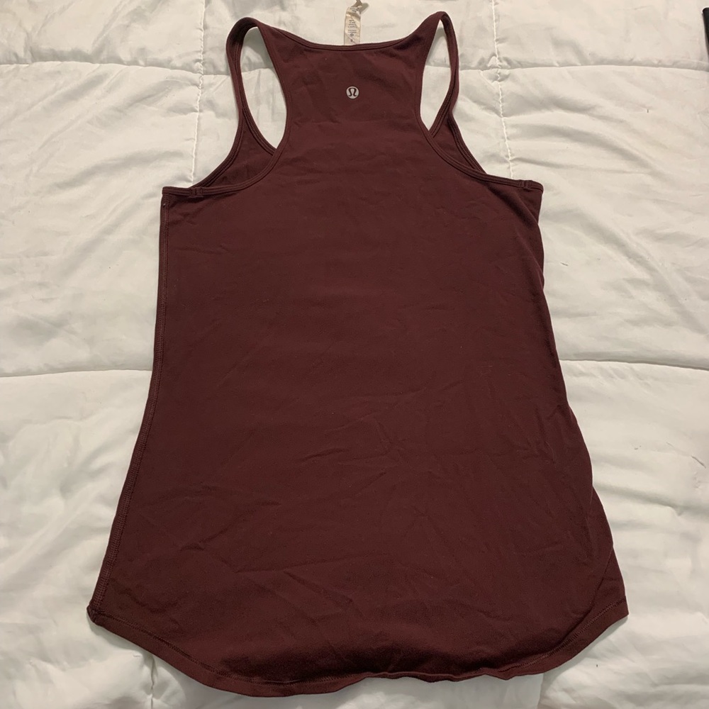 Lululemon Burgundy Cool Racer Back Tank Top Sz 8